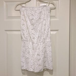 Lilly Pulitzer white romper M